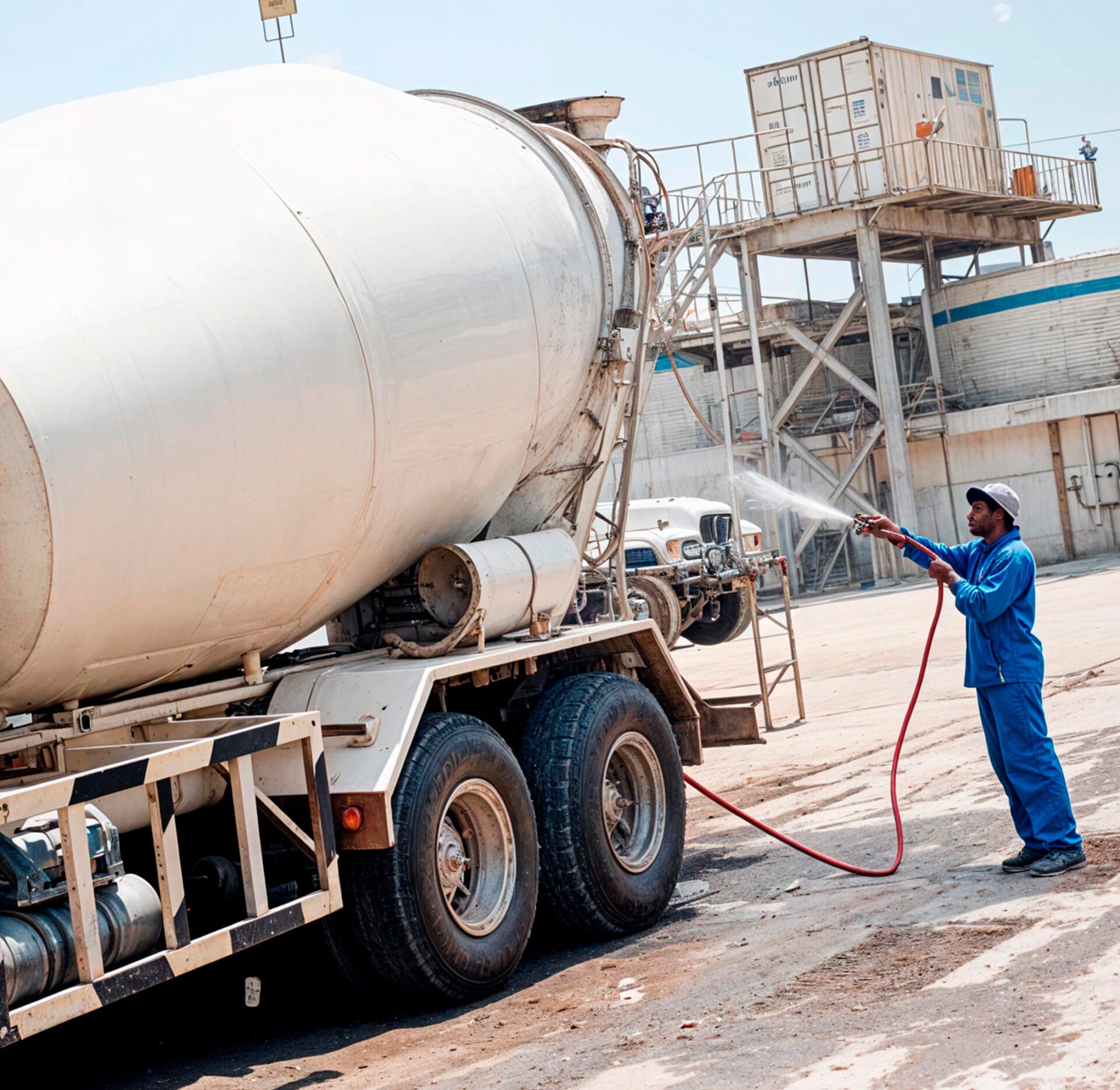Concrete Truck Cleaning service in Houston TX - Memorial Plumbing professional plumbing